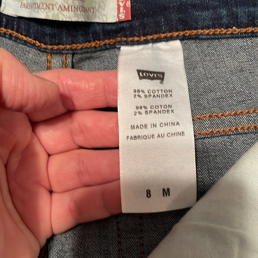 Levi's Dark Blue Boot Cut Women's Jeans - Picture 9 of 14